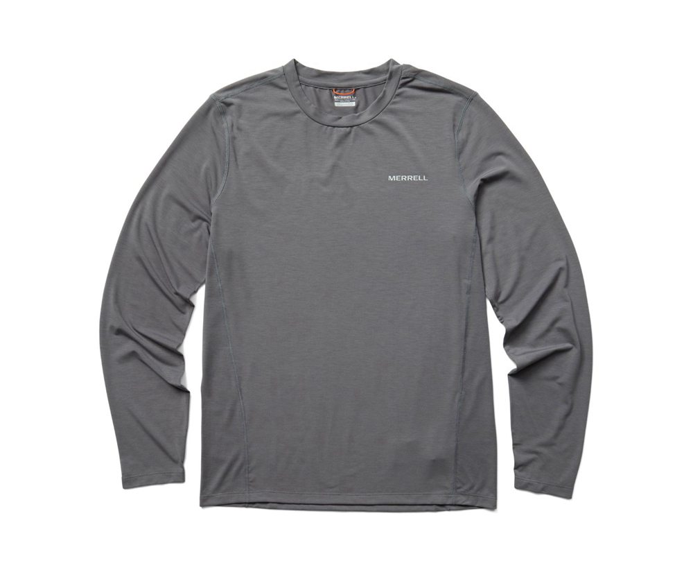 Merrell Langærmet Herre - Tencel™ Tee - Grå - WIC394761
